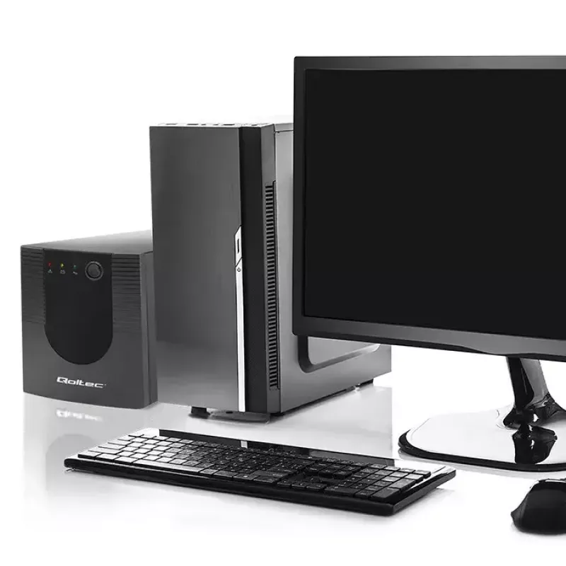 Qoltec 53777 UPS Line-Interactive 2 kVA 1200 W 4 AC-stopcontacten