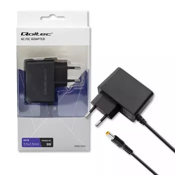 Voeding Qoltec 52403 indoor 9W zwart 220-240V