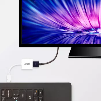 ATEN DisplayPort-naar-HDMI-converter, pc: tot UXGA / HDTV: tot 1080i,1080p