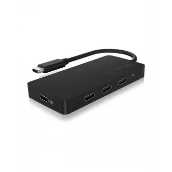 ICY BOX IB-HUB1429-CPD USB 3.2 Gen 2 (3.1 Gen 2) Type-C 10000 Mbit/s zwart