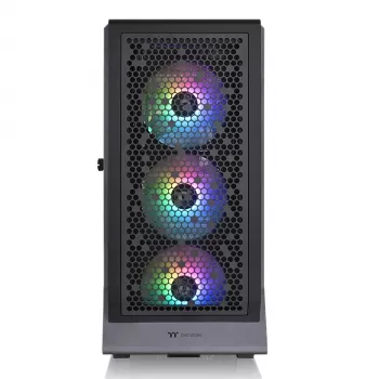 PC-behuizing THERMALTAKE Ceres 500 TG ARGB Midi Tower zwart — tempered glass, EATX, 3x140mm voor, USB-C