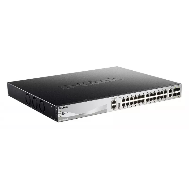 D-Link DGS-3130-30PS/E Netwerkswitch Managed L3 Gigabit Ethernet (10/100/1000) Power over Ethernet (PoE) Grijs