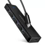 Axagon HUE-C1C 4x USB 5Gbps TRAVEL-hub, USB-C power IN, 19 cm USB-C-kabel