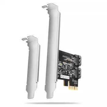 Interne SATA-adapter Axagon PCES-SJ2 PCIe 2 Gbit/s zwart