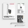 Interne SATA-adapter Axagon PCES-SJ2 PCIe 2 Gbit/s zwart