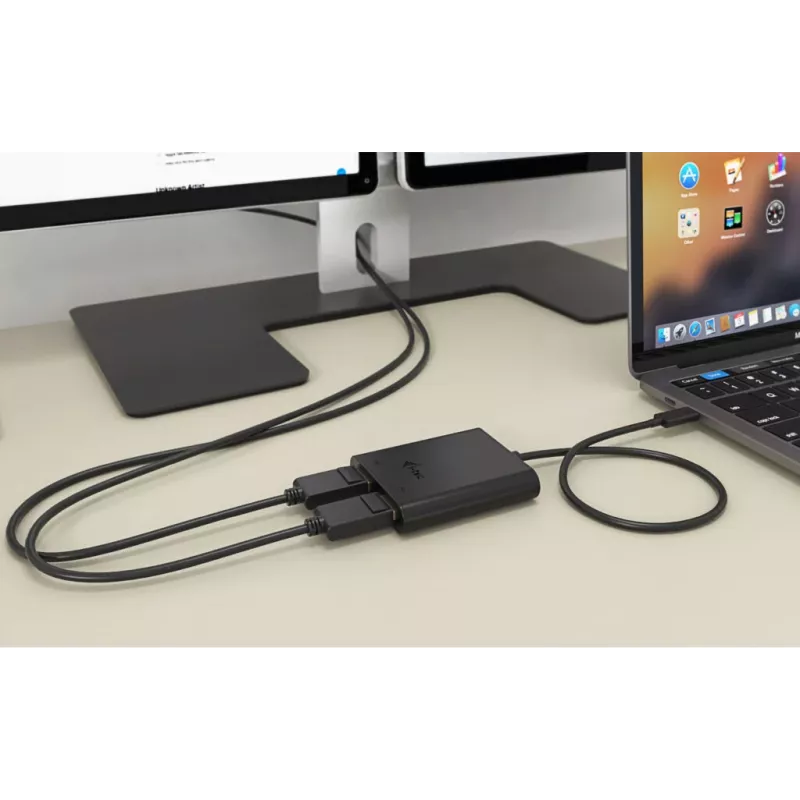 i-tec USB-C Dual 4K DisplayPort videoadapter