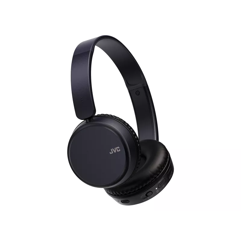 JVC HA-S36W-A-U draadloze hoofdtelefoon, Bluetooth, multipoint, 35 uur speeltijd, ingebouwde microfoon, USB-C, blauw