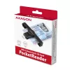 Axagon CRE-SMPC USB-C smartcard-/identiteitskaartlezer PocketReader smartcardlezer binnen USB Type-C zwart