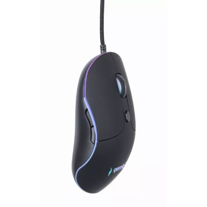 Gembird MUS-UL-02 verlichte USB-muis, 6 knoppen, zwart