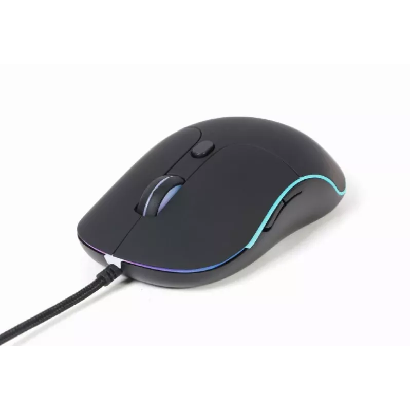 Gembird MUS-UL-02 verlichte USB-muis, 6 knoppen, zwart
