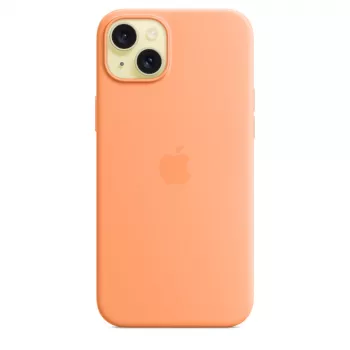 APPLE Apple siliconen case met MagSafe voor iPhone 15 Plus sorbet oranje