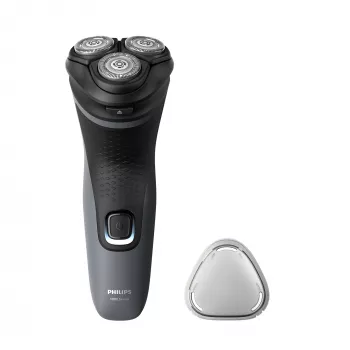 Philips Shaver 1000 Series S1142/00 elektrische scheerapparaat, roterende scheerapparaat, zwart, grijs, PowerCut-messensysteem, SH30, 2 jaar, batterij