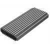 GEMBIRD EE2280-U3C-03 externe behuizing voor M.2 NVMe/SATA-SSD, USB 3.1 Gen 2 (10 Gbit/s), USB Type-C, RGB, aluminium