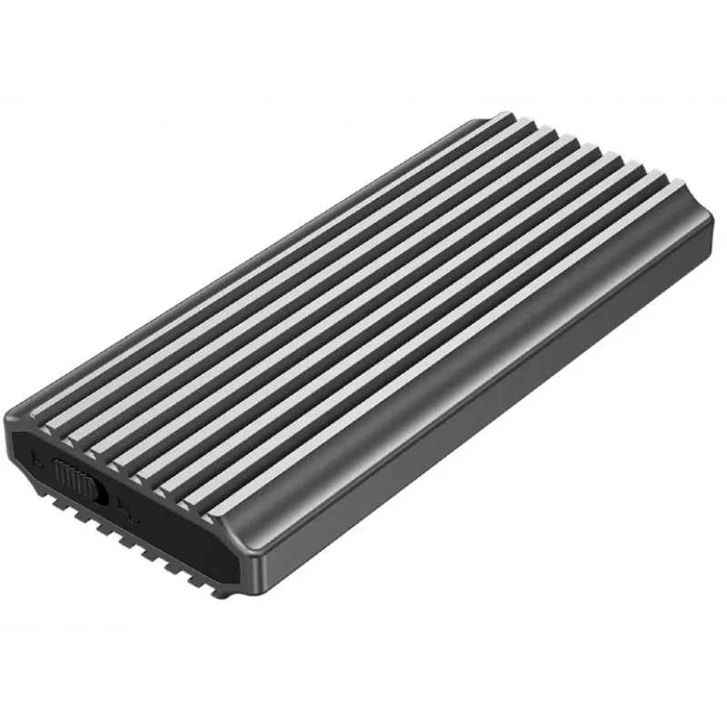 GEMBIRD EE2280-U3C-03 externe behuizing voor M.2 NVMe/SATA-SSD, USB 3.1 Gen 2 (10 Gbit/s), USB Type-C, RGB, aluminium