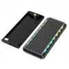 GEMBIRD EE2280-U3C-03 externe behuizing voor M.2 NVMe/SATA-SSD, USB 3.1 Gen 2 (10 Gbit/s), USB Type-C, RGB, aluminium