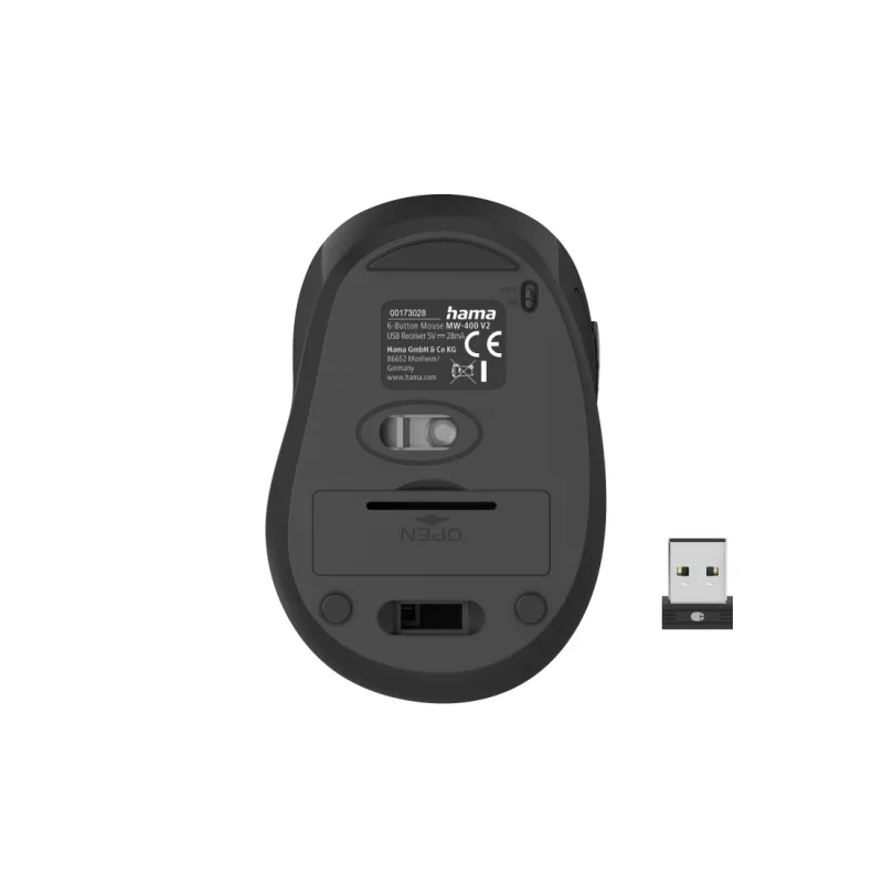 Hama MW-400 V2 muis kantoor rechtshandig RF draadloos optisch 1600 DPI