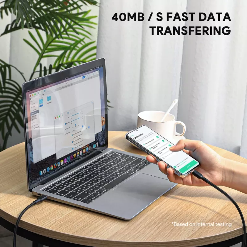 USB-kabel AUKEY CB-KCC102 1,8 m USB-C zwart 0,48 Gbit/s