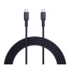 AUKEY USB-oplaadkabel - 1x USB Type-C naar 1x USB Type-C - PD 100W 5A - 1m zwart (siliconen)
