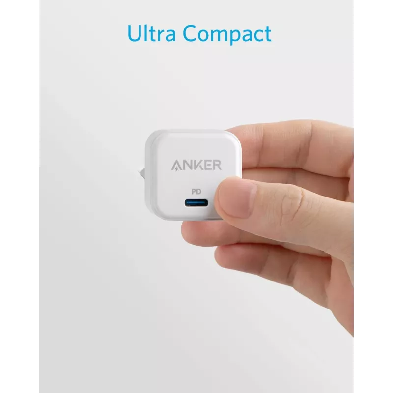 Oplader Anker PowerPort III universeel wit AC snelladen binnen