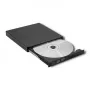 Externe DVD-RW-drive Qoltec 51858, USB 2.0 & eSATA, tray-loading, zwart, 24x CD / 8x DVD
