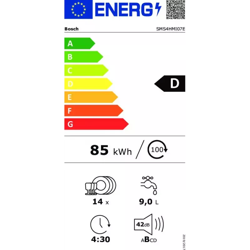 Bosch Serie 4 SMS4HMI07E vaatwasser vrijstaand 14 couverts