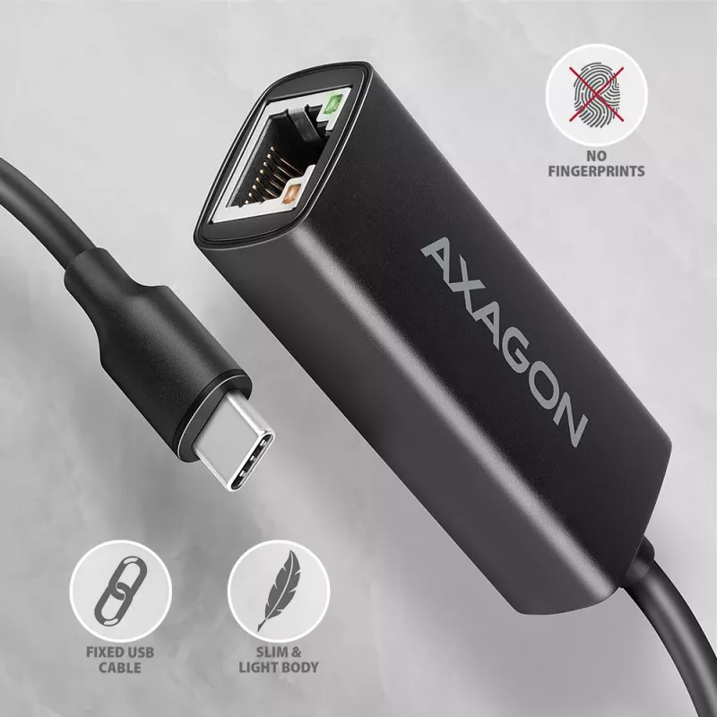 Axagon ADE-ARC USB-C 3.2 Gen 1 - Gigabit Ethernet-adapter, Realtek 8153