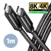 USB-kabel Axagon BUCM4X-CM10AB USB4 Gen 3x2 1m zwart