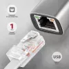 Axagon ADE-TXCA USB-C + USB-A 3.2 Gen 1 - Gigabit Ethernet-adapter, Asix AX88179