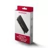 Axagon PCEM2-XS PCIe x16 - M.2 NVMe M-Key-adapter, met passieve aluminium koelbody