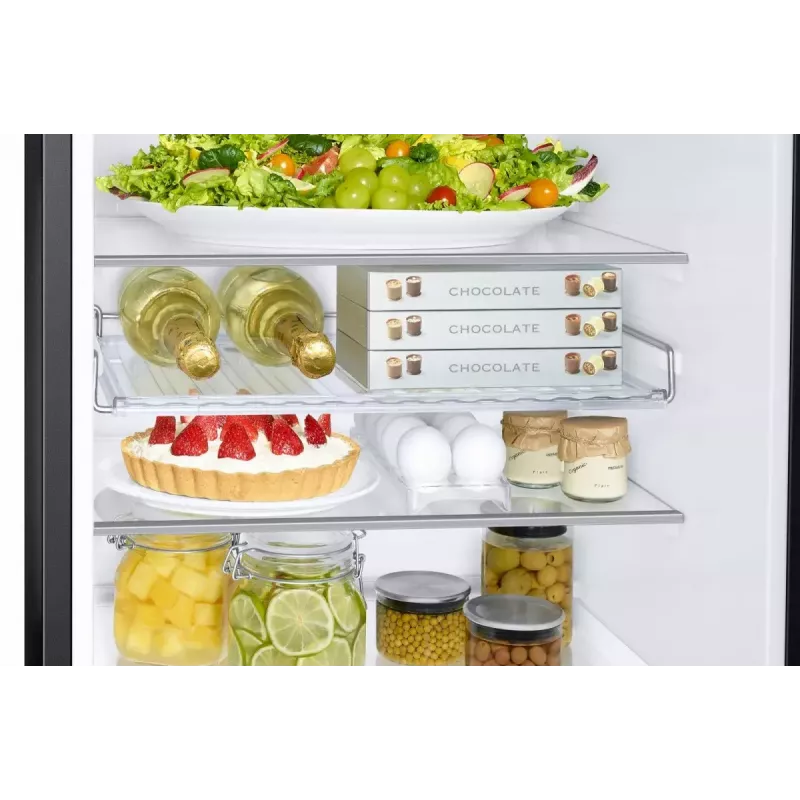 Koel-vriescombinatie Samsung RB34C675EBN 350L, energie-efficiëntieklasse E