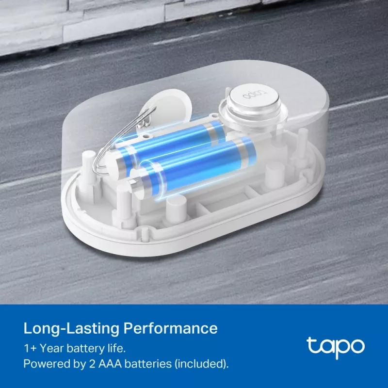 Waterleksensor TP-Link Tapo T300 Wi‑Fi, verstelbaar alarm 90 dB, IP67, batterij (2×AAA), hub vereist