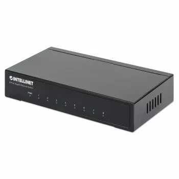 Intellinet 8-poorts Gigabit Ethernet-switch, desktopformaat, metalen behuizing, IEEE 802.3az (Energy Efficient Ethernet)