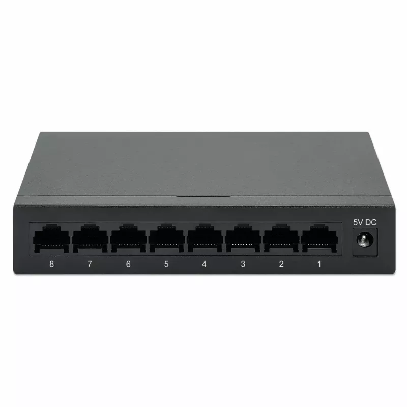 Intellinet 8-poorts Gigabit Ethernet-switch, desktopformaat, metalen behuizing, IEEE 802.3az (Energy Efficient Ethernet)