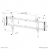 Neomounts WL35-550BL18 TV-wandbeugel 43-86 inch - kantelbaar - eenvoudige installatie