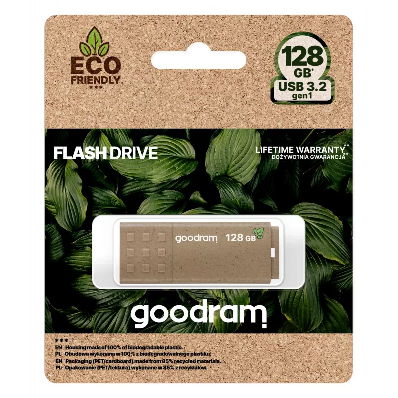 USB-stick GOODRAM UME3 128 GB USB Type-A 3.2 Gen 1 (lezen 60 MB/s, schrijven 20 MB/s, brons)