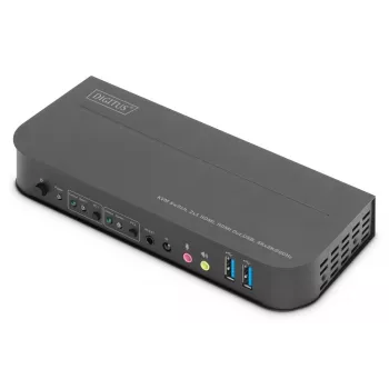 DIGITUS KVM-switch - 2x1 HDMI, HDMI Out, USB, 4Kx2K@60Hz
