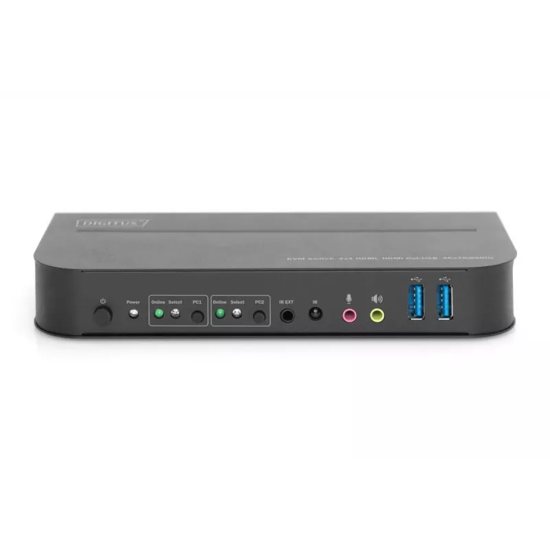 DIGITUS KVM-switch - 2x1 HDMI, HDMI Out, USB, 4Kx2K@60Hz