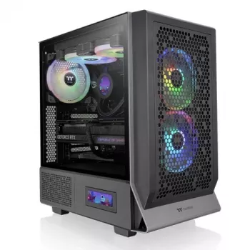 THERMALTAKE Ceres 300 TG ARGB Mid Tower behuizing – zwart
