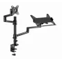 Gembird MA-DA-04 verstelbare bureaubeugel met monitorarm en notebookplateau, 17–32 inch