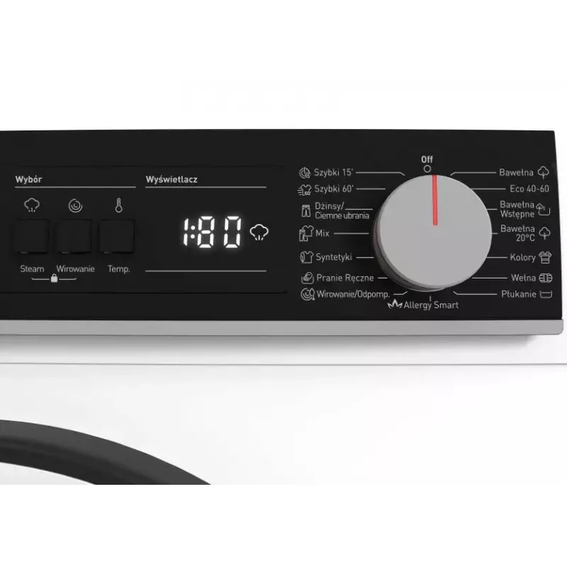 Wasmachine Sharp ES-NFA910BW1NA-PL, frontlader, 9 kg, energie-efficiëntieklasse A