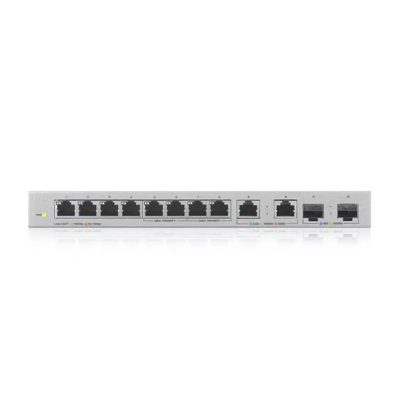 Zyxel XGS1010-12-ZZ0102F netwerk-switch unmanaged Gigabit Ethernet (10/100/1000) grijs
