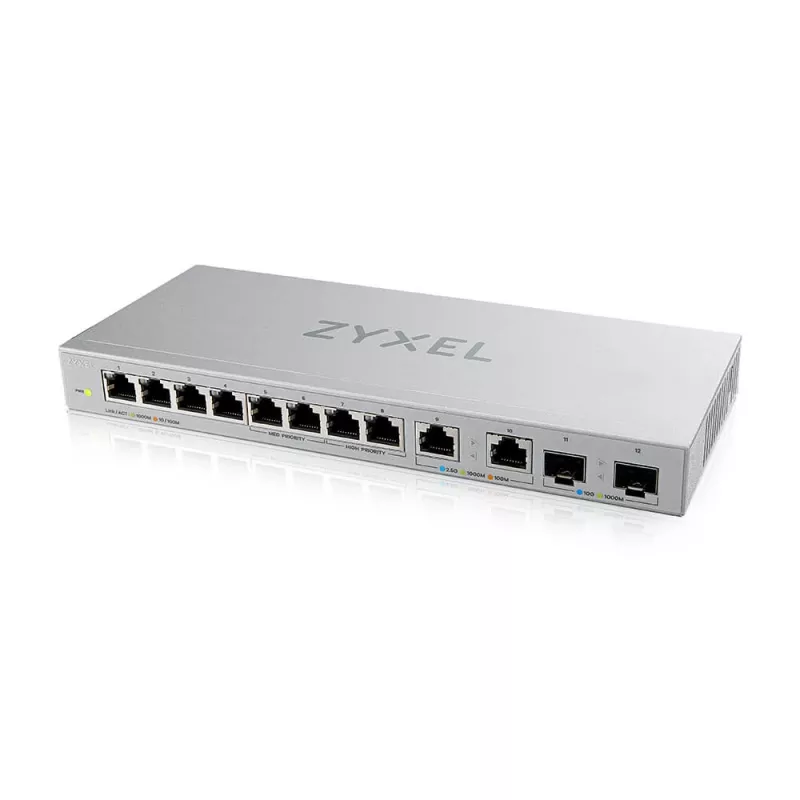 Zyxel XGS1010-12-ZZ0102F netwerk-switch unmanaged Gigabit Ethernet (10/100/1000) grijs