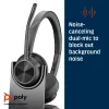 HP Poly Voyager 4320 UC stereo USB-A headset +BT700 USB-A adapter +laadstation
