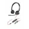 HP Poly Blackwire 3325 stereo Microsoft Teams gecertificeerd USB-C headset +3.5mm plug +USB-C/A adapter