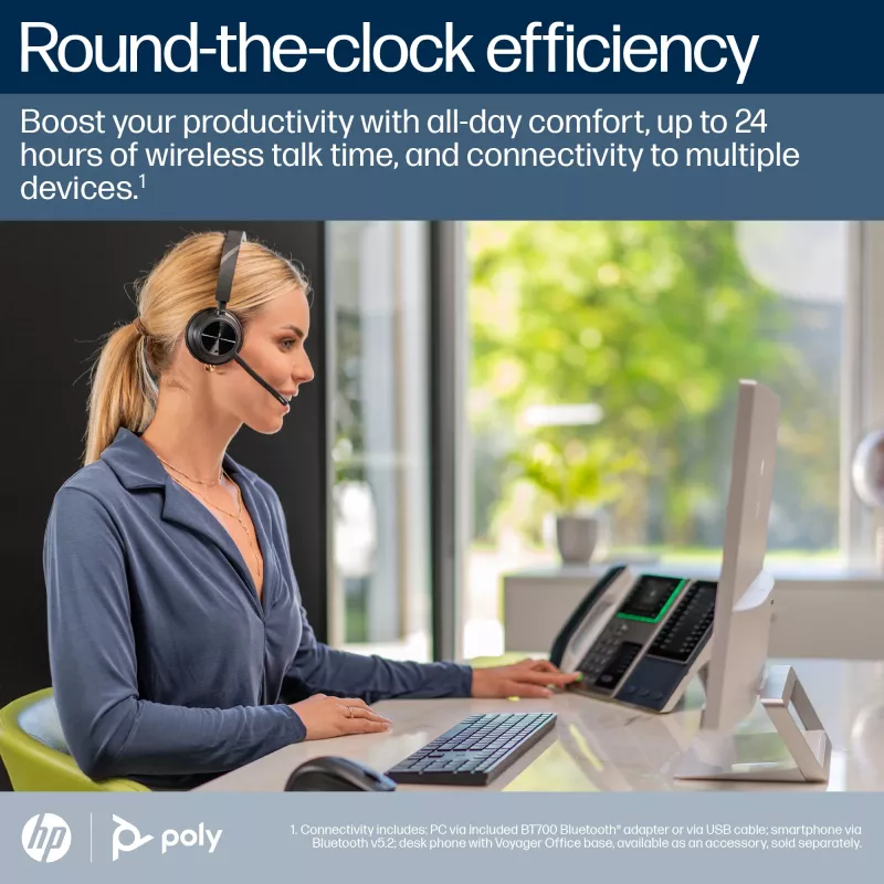 HP Poly Voyager 4320 Microsoft Teams-gecertificeerd headset +BT700 dongle +laadstation