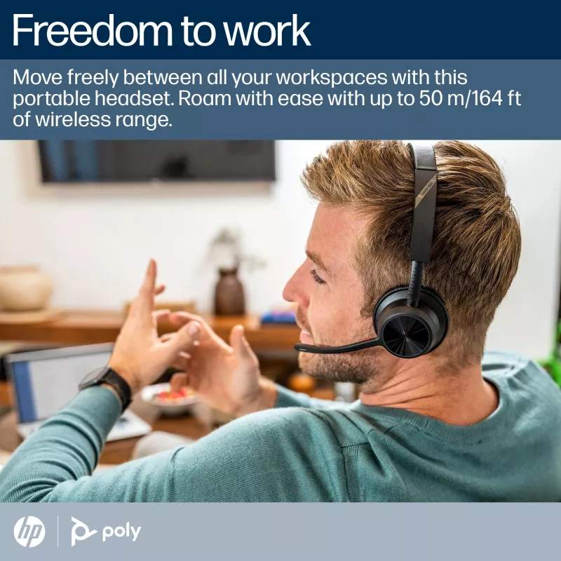 HP Poly Voyager 4320 Microsoft Teams-gecertificeerd headset +BT700 dongle +laadstation