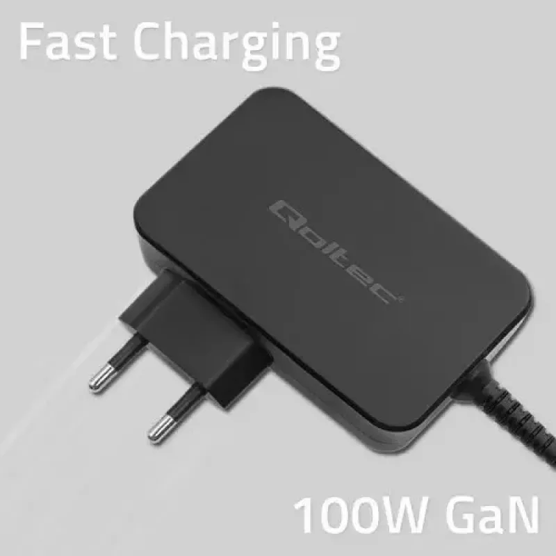 Oplader Qoltec 52388 Indoor Fast Charging 20V 5A zwart