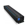 ICY BOX 17-poorts hub met USB 3.2 Gen 1 Type-A interface, USB 3.2 Gen 1 (3.1 Gen 1) Type-A, USB 3.2 Gen 1 (3.1 Gen 1) Type-A, USB Type-B, 5000 Mbit/s, zwart, China, DC