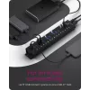 ICY BOX 17-poorts hub met USB 3.2 Gen 1 Type-A interface, USB 3.2 Gen 1 (3.1 Gen 1) Type-A, USB 3.2 Gen 1 (3.1 Gen 1) Type-A, USB Type-B, 5000 Mbit/s, zwart, China, DC