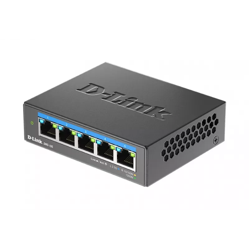 D-Link 5-poorts 2.5G Multi-Gigabit desktop switch unmanaged L2 5x2.5G poorten